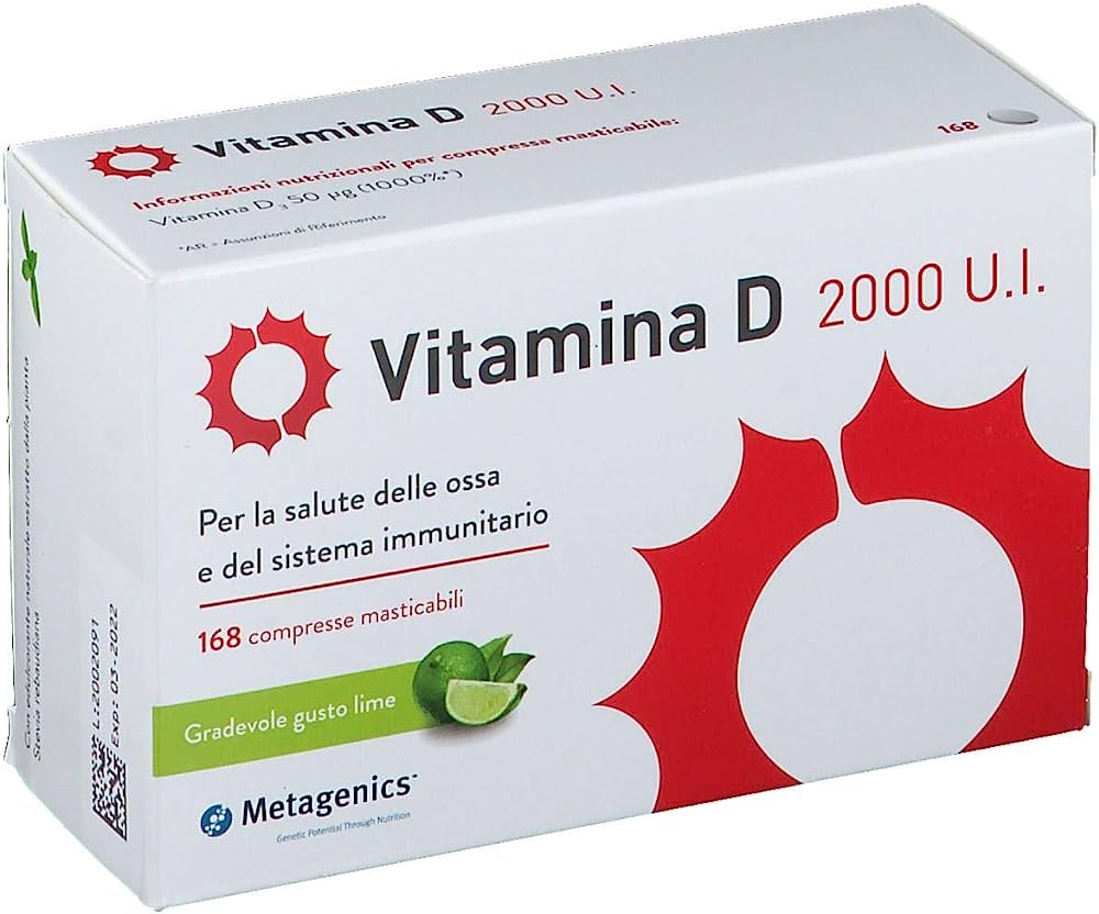 Vitamin D 2000 U.I 168 CPR Masticabili